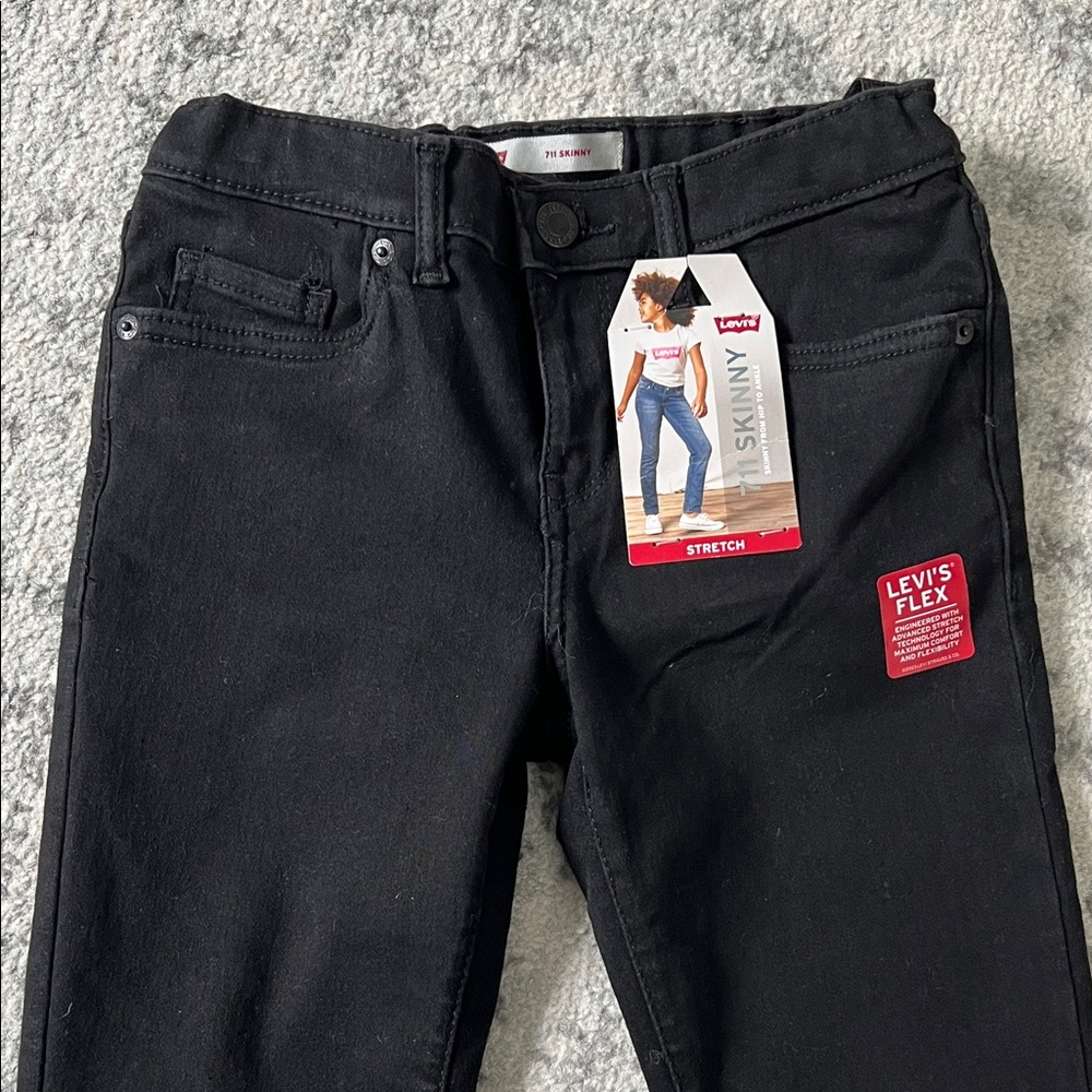 Levi's kids Jet Black Skinny Jeans